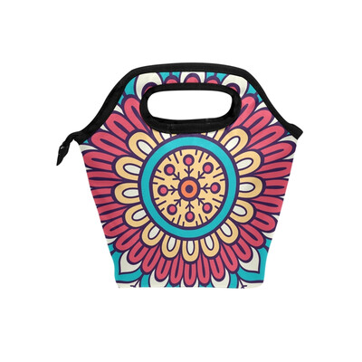 

Lunch Bag 599115B62e064-01 Tote Travel Picnic Insulated Handbags Portable Zipper Lunch Bag Box