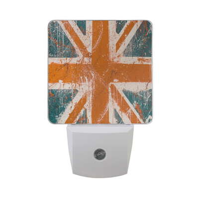 

ALAZA LED Night Light With Smart Dusk To Dawn SensorUnion Jack Oil Paint Style Plug In Night Light
