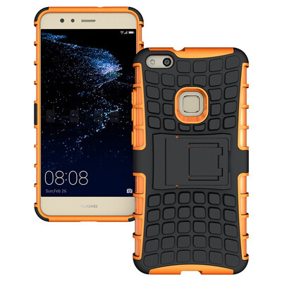 

Fivice Huawei P10 Lite Case TPU anti-fall tire pattern back clip bracket phone case