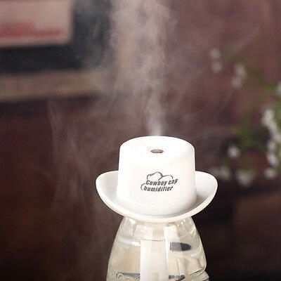 

Fashion Mini USB Cowboy Hat Water Bottle Cap DC 5V Humidifier Spray Machine new