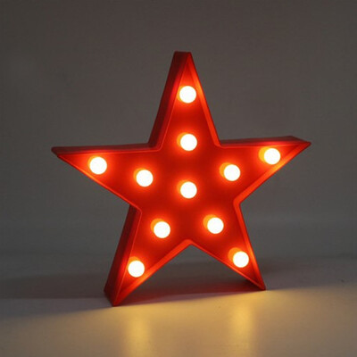 

Star Shaped LED Plastic Sign-lighted Marquee Decoration Light