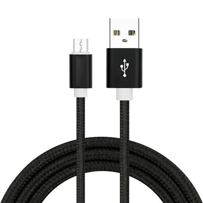 

Fast Charging Cable Nylon Braided Wire Cord Metal Sync USB Cables Data Sync USB Charger for Samsung Galaxy Huawei Xiaomi Android