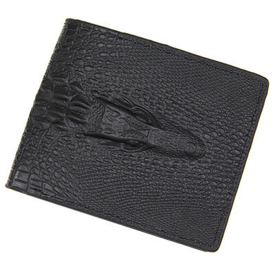 

Alligator Top Genuine Leather Wallets for Men Crocodile Pattern Exquisite Craft Fashion Design Men Wallets