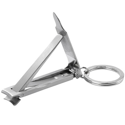 

Jingdong Supermarket Stonton STONE Stainless Steel Knife Knife Portable Ultra-thin Nail Clamp Folding Nail Clamp with Key Ring STD086