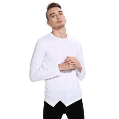 

Mens Slim Fit Long Sleeve Shirt Solid T-shirt Tee Shirt Casual Tops