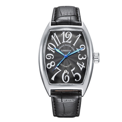 

KIMSDUN K - 816D Business Leather Waterproof Quartz Watch - MULTI-A WHITE DIAL BLACK CASE