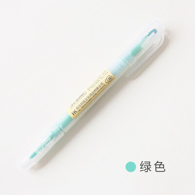 

Dual Head Writing 2 in 1 Highlighter Pen Japanese Stationery Cute Office School Supplies