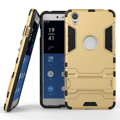 

MOONCASE Hybrid Kickstand Hard PC Anti Scratches +Soft TPU Inner Protection Shell Slim Lightweight 2 in 1 Case Cover for OnePlus X