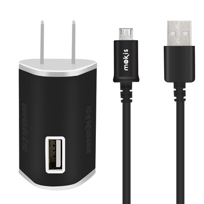 

Комплект Dual USB зарядное устройство телефона Moqi Si / полосковой / зарядное устройство универсальное зарядное устройство / USB адаптер питания / зарядное устройство Kit Android линии данных черный 1.5A
