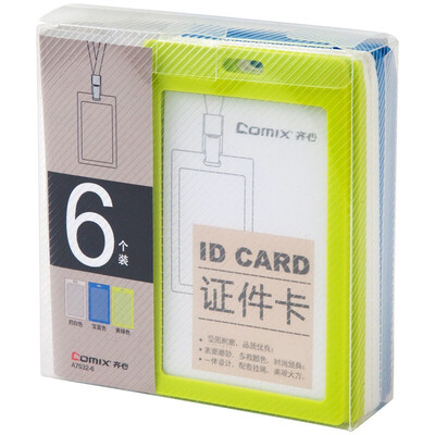 

Comix 6 sets of colorful crossed card sets work permit show card A7931-6