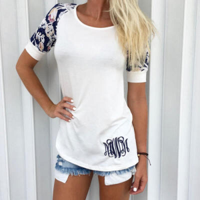 

AU Stock Sexy Womens Short Sleeve Loose Casual Ladies T-shirt Cotton Tops Blouse