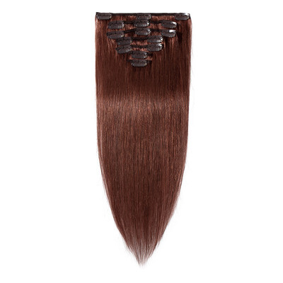 

7 PcsSet 100 Human Hair Clip In Hair Extensions Women Girls Long Straight Full Head Hair Extension