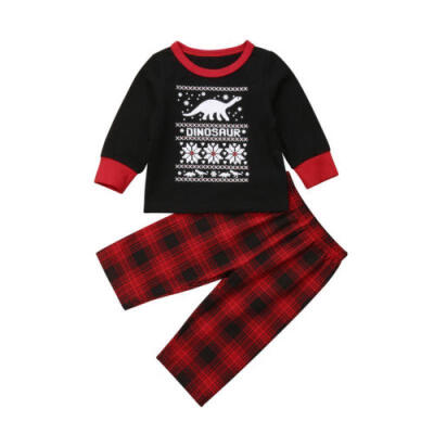 

Family Matching Christmas Pajamas Set Xmas Sleepwear Outfits Homewear Adult Kids