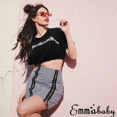 

Fashion Women Summer Sleeveless Crop Top Vest Cami Tank Tee Blouse T-shirts
