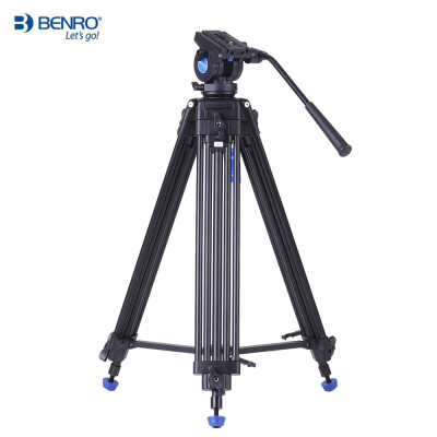 

Benro KH25N Professional Video Tripod Aluminum Alloy Video Camera Tripod Hydraulic Head Kit Max Load 5kg for Canon Nikon Sony Ca