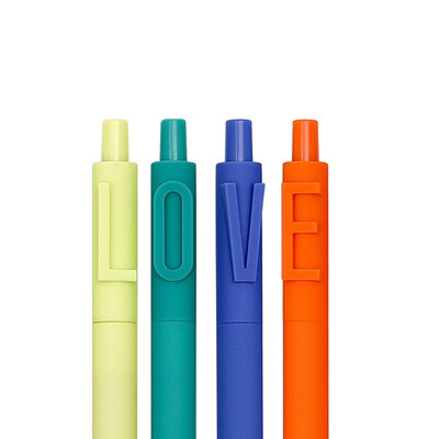 

Kaco Number Lettered Gel Ink Pens Retractable Creative Gift Pens for Children Student 05mm Black Ink