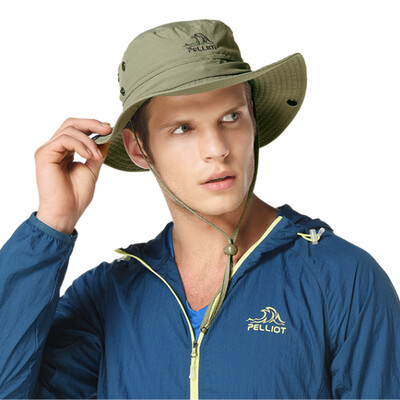 

Bossi&PELLIOT outdoor sunscreen hat summer fisherman hat male&female folding hat hat 1622 army green