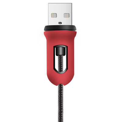 

Snowkids MFi certified Apple 6 5s data cable phone charger line power cord support iphone5 6s 7 Plus 7 SE 15 m red&black armor