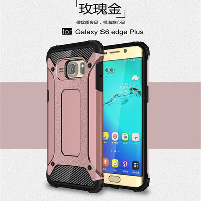 

Fivice Samsung Galaxy S6 edge plus case Luxury Silicone Diamond Armor PC Hard Shell Phone Case