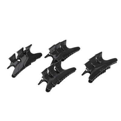 

12Pcs Fashion Plastic Black Hairdressing Tool Butterfly Hair Claw Salon Section Clip Clamps