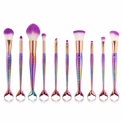 

MYBAYS 10pcs Mermaid Makeup Brush Set Multicolor Option