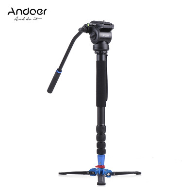 

Andoer 172cm677" Professional Photography Video Aluminum Alloy Monopod Unipod Camera Stand Support w Fluid Draft Hydraulic Damp