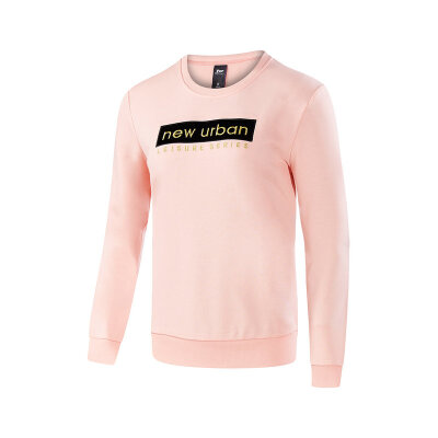 

Xtep sweater womens pullover 2018 autumn new womens shirt urban casual fashion simple sports sweater 882328059151 pink L