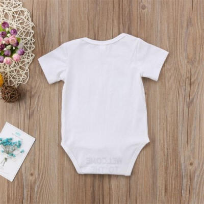 

Funny Kids Infant Baby Boy Girl Clothes Bodysuit Romper Jumpsuit Bodysuit Outfit