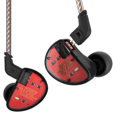 

KZ AS10 5BA HiFi Stereo In-ear Earphone High Resolution Earbuds with 075mm 2 Pin Cable Five Balanced Armature Driver