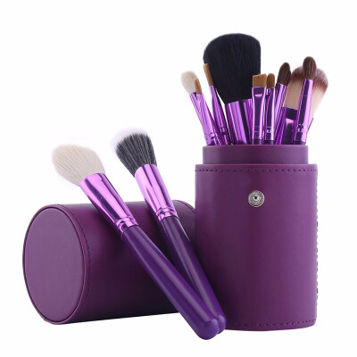 

12pcs Make Up Brush Set Makeup Brushes Kit Pinceis Maquiagem Pincel Pinceaux Maquillage Leather Brush Holder