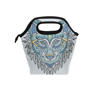 

Lunch Bag Tote Bag Artistic Wolf Travel Picnic Organizer Lunch Holder Handbags Lunch Bag Box