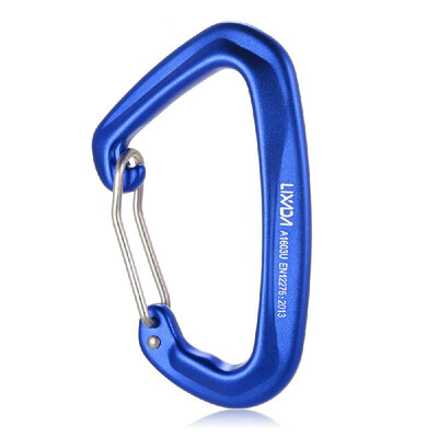 

Lixada 28KN Wiregate Lightweight Hammock Snag Free Carabiner Steel Spring Clip D-shape Carabiner Quick Clip Equipment