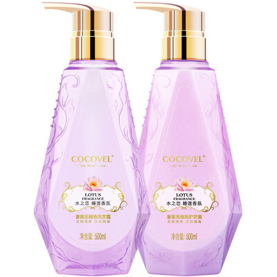 

cocovel water lily shampoo conditioner set (fragrance without silicone oil shampoo 500ml + fragrance without silicone oil conditioner 500ml