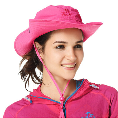

Pellie&PELLIOT outdoor sunscreen hat summer fisherman hat male&female folding hat hat 1622 rose red