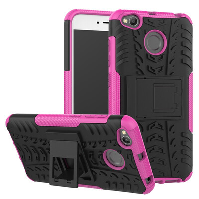 

Fivice Redmi 4X Case TPU anti-fall tire pattern back clip bracket phone case