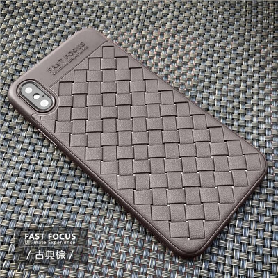

Lieve Ventilation Dissipate Heat Phone Cases for IPhone9 plus Super Soft Silicone Luxury Grid Weaving Cases For iphone X 9 7 8