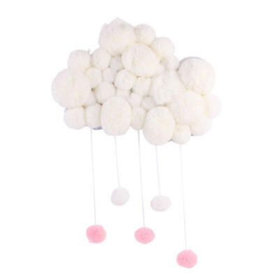 

Fashion Style Home Wall Hanging Ball Pendant Ornament Plush Ball Girl Room Decor