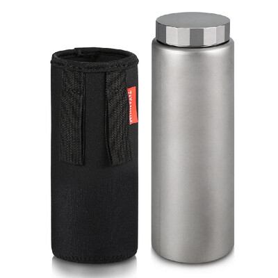 

Titanium Water Bottle Sports Water Bottle Wide Mouth Drinking Bottle for Outdoor Camping Hiking Picnic Traveling 400ML 600ML