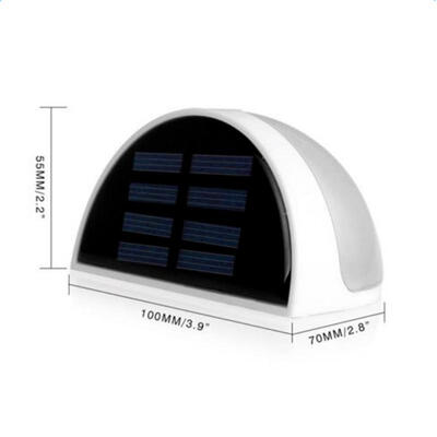 

Solar Power Light Sensor 6 LED Wall Light Outdoor Garden Fence Waterproof Lamp