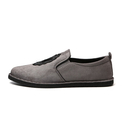 

Mens shoes autumn canvas shoes mens tide shoes Korean version of the trend board shoes wild casual a pedal lazy shoes men