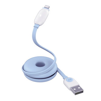 

Billion emulation (emie) rattlesnake iphone6 ​​/ 6Splus data cable ipad4 mini Apple 5S / 6s mobile phone charger charging line quiet blue