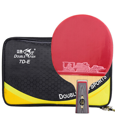 

Pisces table tennis bat straight shot offensive 7 star seven-star table tennis racket double-sided anti-adhesive 7D-E short handle
