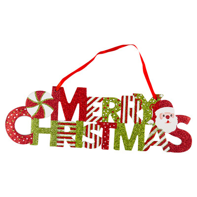 

Shengnishangpin Christmas decorations Christmas tree package Christmas wreath Christmas hat Christmas pendant accessories KT Engli