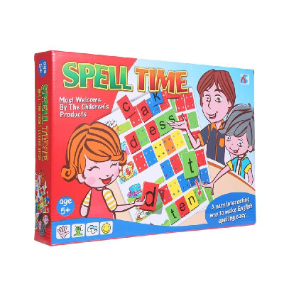 

Spell Time Table Game Card English Learning Family Fun Puzzle Games Educational