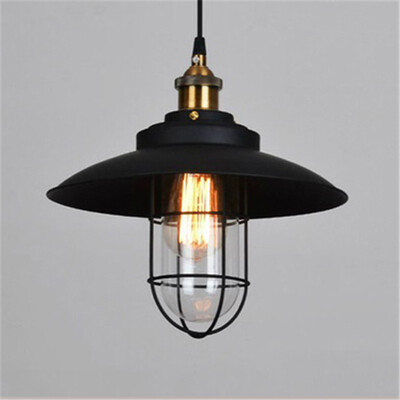 

Baycheer HL487003 Vintage Style Black Single Light Pendant