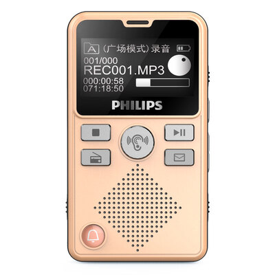 

Philips PHILIPS VTR7600 8G multi-function old-fashioned portable voice machine hearing aids entertainment recording pen gold