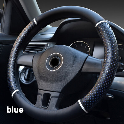

Car interior accessories comfortable Multi-color 363840cm Car Steering Wheel Cover Micro Fiber Leather Antiskid protection
