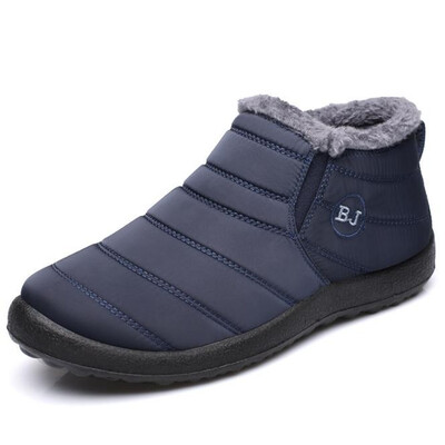 

New winter men&women cotton shoes warm snow boots large size non-slip waterproof 35-45
