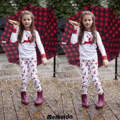 

Family Matching Christmas Pajamas Set Xmas Sleepwear Outfits Homewear Adult Kids