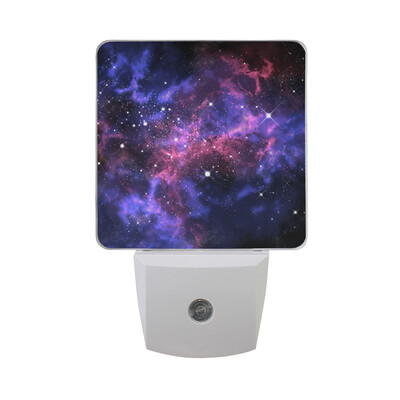 

ALAZA LED Night Light With Smart Dusk To Dawn SensorGalaxy Nebula In Space Plug In Night Light